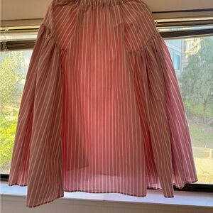 Pink Striped Women's Skirt